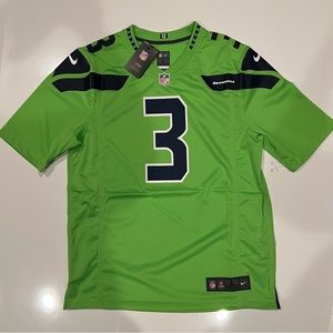 Russell Wilson Nike Seattle Seahawks On field Jersey NWT Size Large